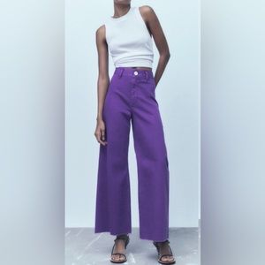Purple Marine Straight Zara Jeans